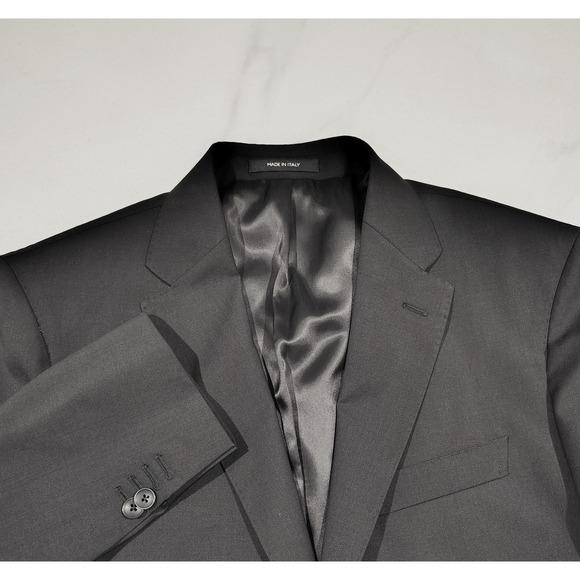 Angelo Nardelli Other - Angelo Nardelli Sport coat Blazer Mens Black Marzotto Wool Stretch Size 44 Italy